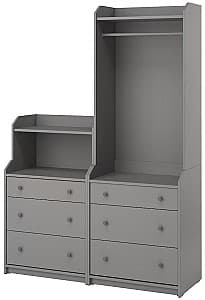 Antreu IKEA Hauga dulap deschis/1 polita 140х46х199 Gri