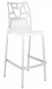 Scaun de bar Papatya Ego Rock Bar White/White