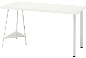 Masa de birou IKEA Lagkapten/Tillslag 140x60 Alb