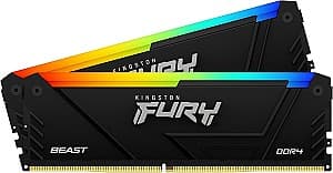 Memorie operativa RAM Kingston Fury Beast RGB 16GB(2x8GB) DDR4-2666 (KF426C16BB2AK2/16)