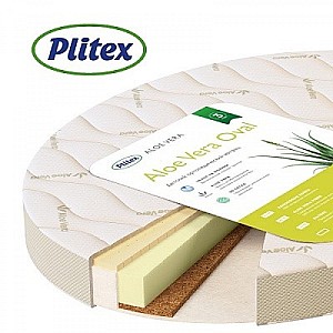 Saltea pentru copii Plitex Aloe Vera Oval 125x75x10cm (AV-18/4)