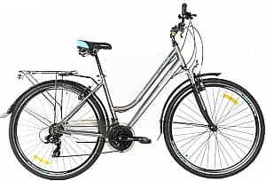 Bicicleta de oras Crosser CITY 700C 28/18 GREY/TURKUS