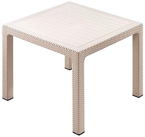 Стол для пикника Heniver Rattan 90x90 Капучино