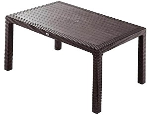 Стол для пикника Heniver Rattan 90x150 Коричневый