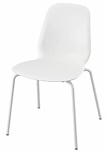 Железный стул IKEA Lidas Белый/Сефаст Белый