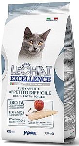 Hrana uscata pentru pisici Monge LECHAT EXCELLENCE FUSSY APPETITE TROUT 1.5kg