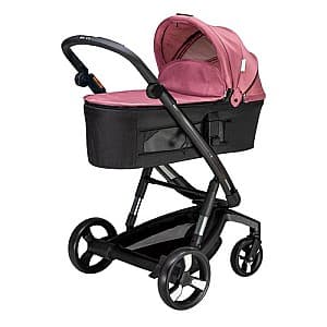 Carucior 2 in 1 Bebumi Space Black Eco Cabardine Pink