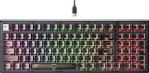 Tastatura gaming Havit KB875L Transparent