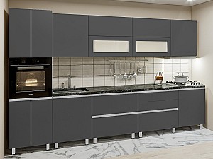 Кухонный гарнитур PS Гола-5 (Trendy Panel) 3.4 м Storm Grey(Серый)