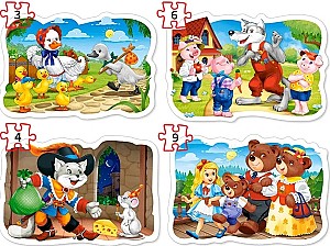 Пазлы Castorland 4 in 1 Classic Fairy Tales