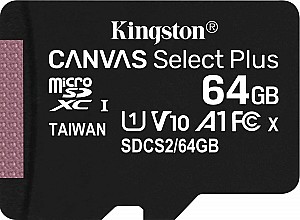 Карта памяти Kingston Canvas Select Plus 64GB (SDCS2/64GBSP)