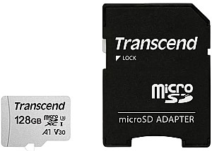 Карта памяти Transcend MicroSDXC Class 10 (TS128GUSD300S-A)