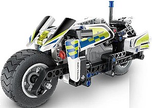 Конструктор XTech Pull Back Police Motorbike