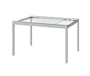 Masa din sticla IKEA Glivarp transparent 125/188x85 cm