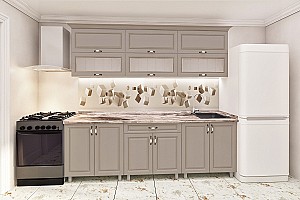 Кухонный гарнитур PS Modern MDF 1.8 m glass дуб конкордия