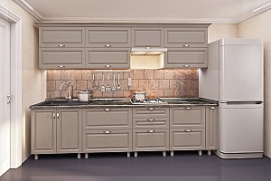 Кухонный гарнитур PS Kvadro MDF 3.0 m дуб конкордия