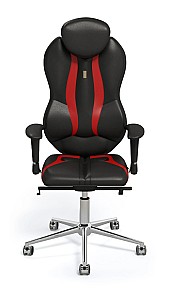Fotoliu de birou Kulik System Grand Negru/Roșu