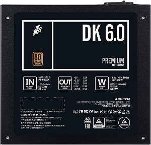 Блок питания 1STPLAYER DK 600W PREMIUM 0.6 Black (PS-600AX)