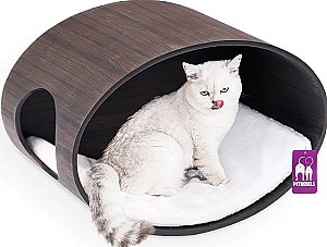 Лежак для кошки PETREBELS Oval Office 60 Wenge