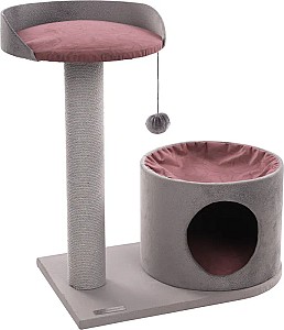 Ansamblu pentru pisici Flamingo KARA Grey/Red