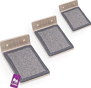 Когтеточка для кошек PETREBELS Step 25 set of 3 Old Grey