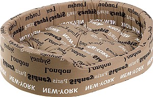 Лежак для собаки Ferplast DANDY 65 Brown Cities