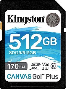 Карта памяти Kingston Canvas Go! Plus 512GB (SDG3/512GB)