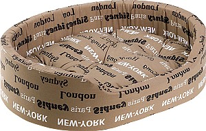 Лежак для кошки Ferplast DANDY 45 Brown Cities