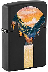 Bricheta Zippo 48676 218 Mountain Waterfall Design