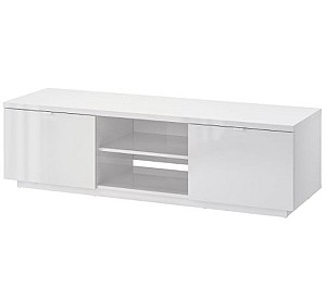 Тумба под телевизор IKEA Byas glossy white 160x42x45 см