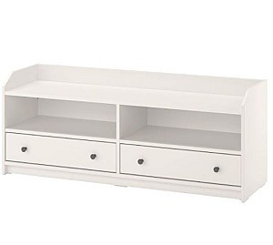 Тумба под телевизор IKEA Hauga White 138x36x54 см