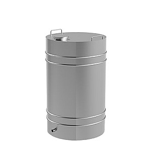Бочка из нержавейки Inox Zig 108 LT/Q125 (с откидной крышкой)