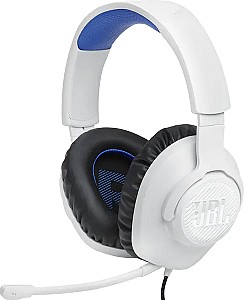 Casti gaming JBL Quantum 100P White/Blue (JBLQ100PWHTBLU)