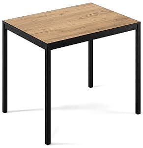 Masa de birou MobiCasa Brevity Loft 67x90 Stejar Kraft Auriu/Negru