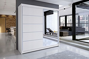 Шкаф купе Space Meble Talin III 180x215x58 Белый Матовый