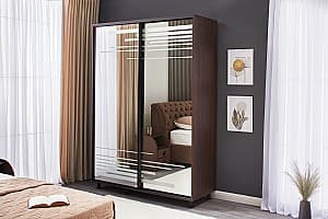 Dulap cupe Ambianta Venus 1.4 m Dark Sonoma