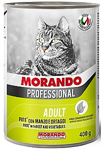 Влажный корм для кошек Morando Professional pate manzo e ortaggi 400g