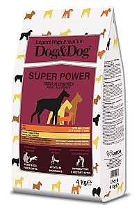 Сухой корм для собак Gheda Dog&Dog Super Power Chicken 4kg