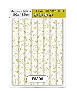 Шторка для ванной Frap F 8808(1.8x1.8m)