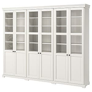 Шкаф витрина IKEA Liatorp white 276x214 см