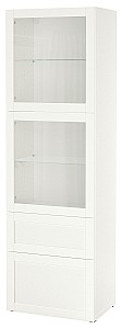 Шкаф витрина IKEA Besta  Hanviken White  60x42x193 см