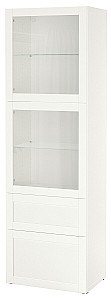 Dulap cu vitrina IKEA Besta  Hanviken White  60x42x193 cm