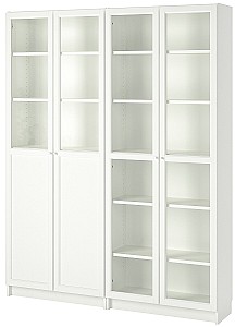 Шкаф витрина IKEA Billty / Oxberg white 160x30x202 см