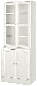 Шкаф витрина IKEA Havsta White 81x47x212 см