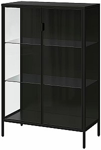 Dulap cu vitrina IKEA Rudsta 80x37x120 Antracit(Negru)