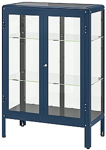 Шкаф витрина IKEA Fabrikor 81x113 Черно-синий