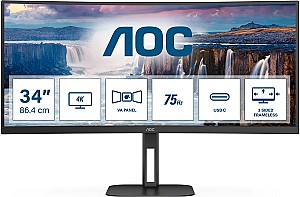 Monitor gaming AOC CU34V5C/BK Black