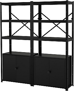 Etajera IKEA Bror 170x40x190 Negru