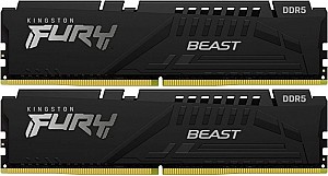 Оперативная память Kingston Fury Beast 64GB (2*32GB) DDR5-6000MHz (KF560C30BBK2-64)