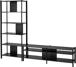 Etajera IKEA Jattesta 240x40x194 Negru